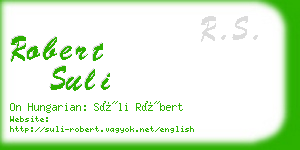 robert suli business card